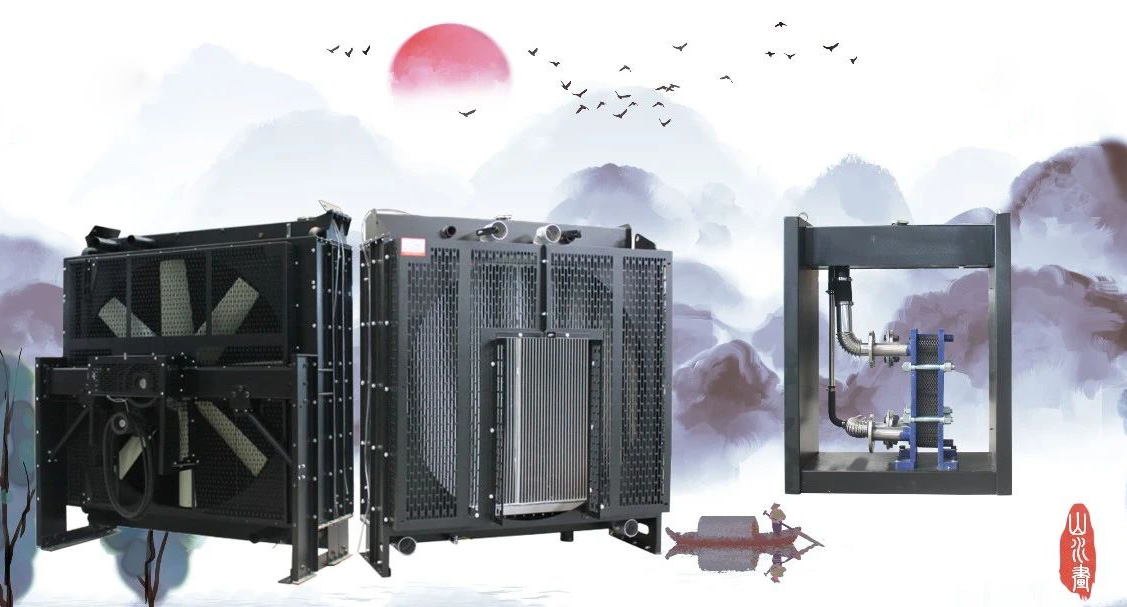 Effective heat dissipation of diesel geneset