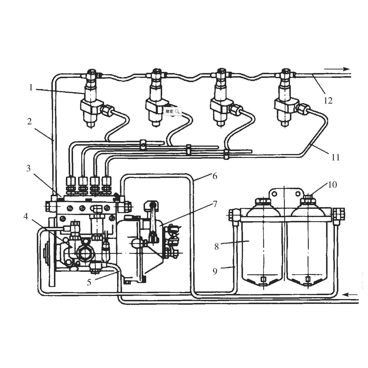 fuel supply system of diesel engine