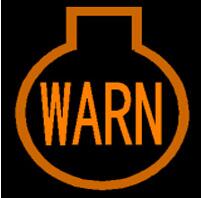 Engine fault warning lamp