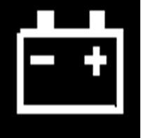 Battery charging warning lamp
