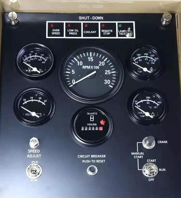 diesel generator set full instruments