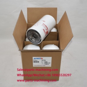 LF3333 industrial oil filter with dimensional overlay