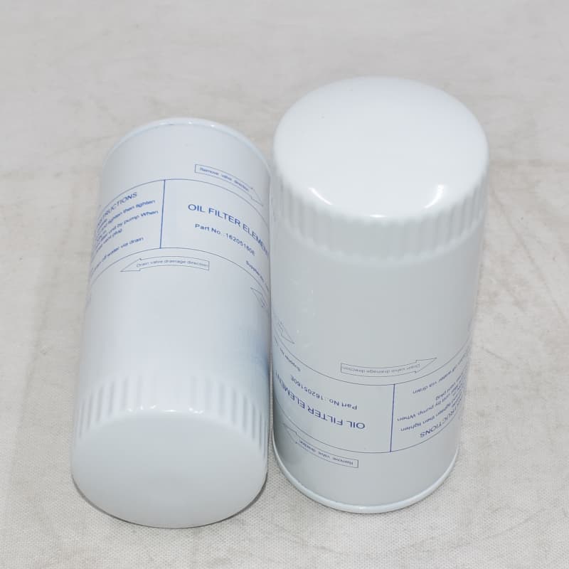 Baudouin 16205160E Oil Filter with dimensional diagram