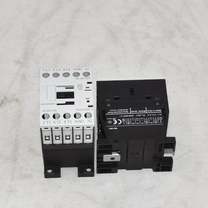 AC Contactor DILM12-10C Side View - Industrial Component
