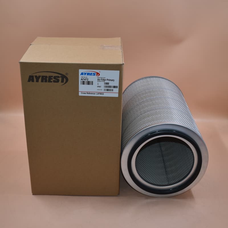 OEM AF472 Air Filter installed on a heavy-duty engine