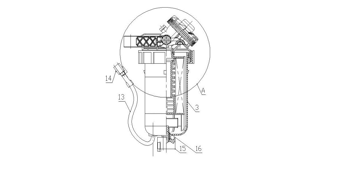 What is the fuel filter structure