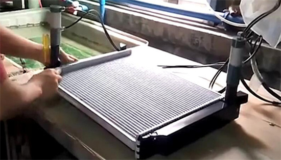 Radiator tank test video