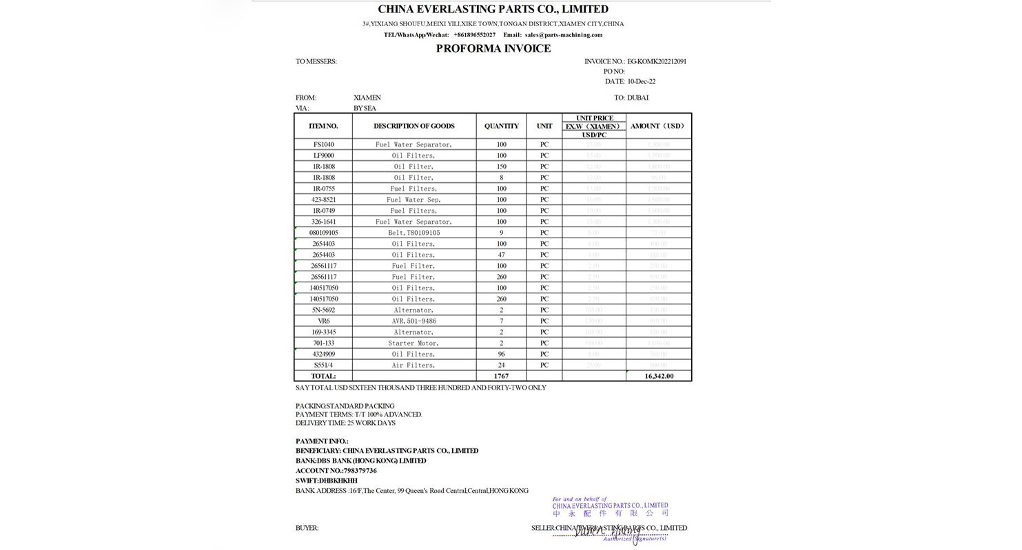 Orders from Dubai